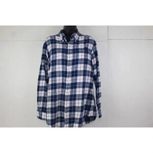 ladies JOHN ASHFORD plaid shirt size M